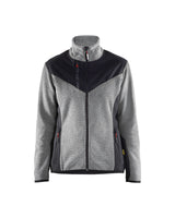Gebreid Vest Dames 5943 - Grijs mêlee/Zwart