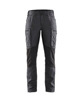 Service werkbroek Stretch Dames 7159 - Donkergrijs/Zwart