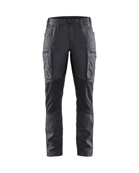 Service werkbroek Stretch Dames 7159 - Donkergrijs/Zwart