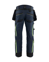 Werkbroek ToolRig STRIKER - Donker marineblauw/High Vis Geel