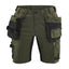Short Dames 7133 - Donker herfstgroen/Zwart