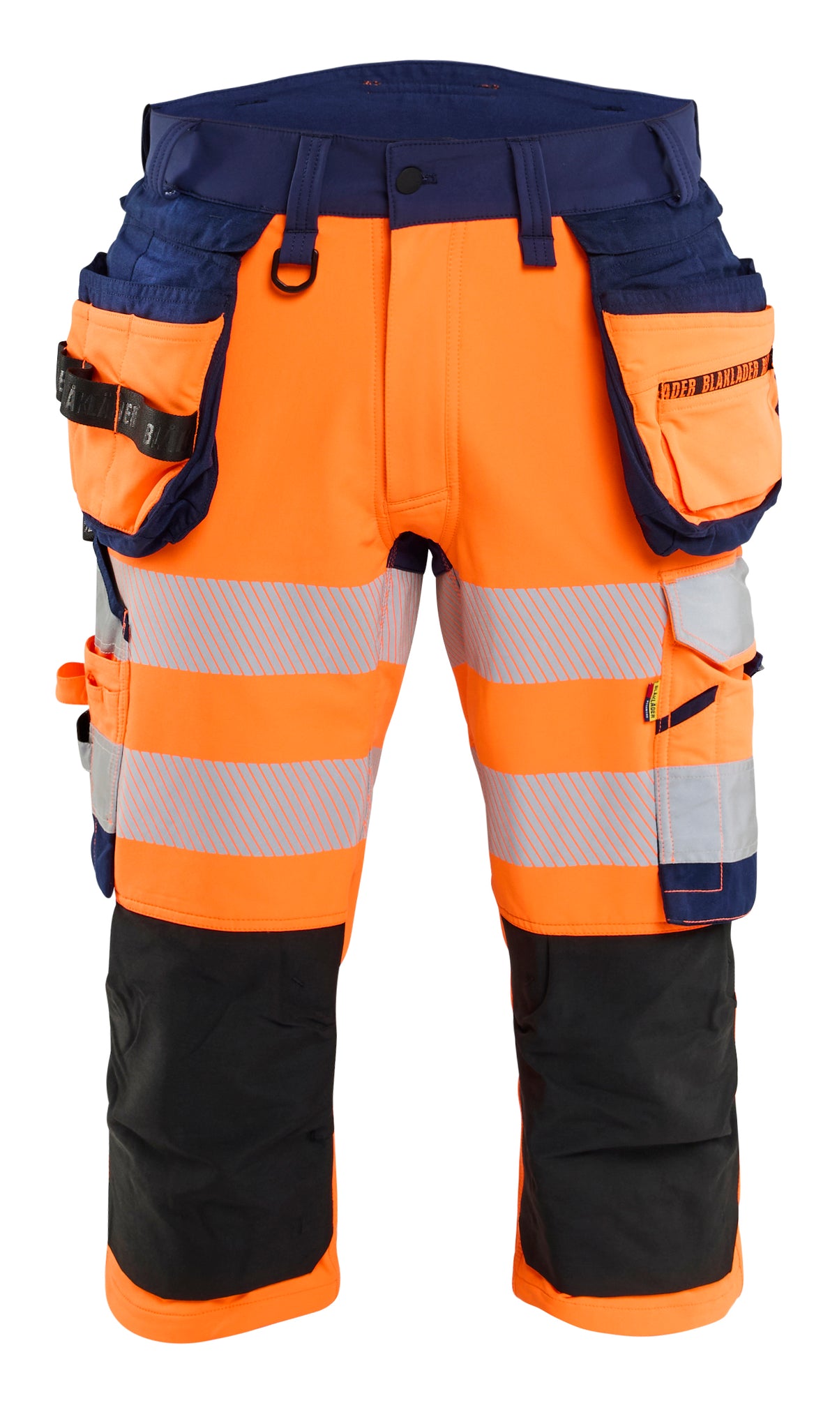 High-Visibility piraatbroek 1123 - High Vis Oranje/Marineblauw