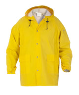 Hydrowear Hydrowear SELSEY Regenjas Gold Regenjas 85cm Ritssluiting met drukknopen Verstelbare elastische mouwen met drukknopen 2 voorzakken met klep Vaste capuchon Okselventilatie 170 grams(+/- 10gr) geel / s,geel / m,geel / l,geel / xl,geel / 2xl,geel / 3xl