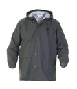 Hydrowear Hydrowear SELSEY Regenjas Dark Slate Gray Regenjas 85cm Ritssluiting met drukknopen Verstelbare elastische mouwen met drukknopen 2 voorzakken met klep Vaste capuchon Okselventilatie 170 grams(+/- 10gr) groen / s,groen / m,groen / l,groen / xl,groen / 2xl,groen / 3xl