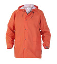 Hydrowear Hydrowear SELSEY Regenjas Tomato Regenjas 85cm Ritssluiting met drukknopen Verstelbare elastische mouwen met drukknopen 2 voorzakken met klep Vaste capuchon Okselventilatie 170 grams(+/- 10gr) oranje / s,oranje / m,oranje / l,oranje / xl,oranje / 2xl,oranje / 3xl