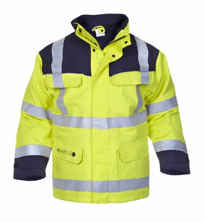 Hydrowear Hydrowear MILAAN Parka Multinorm FR/AS Green Yellow Fluor Geel - Marine / XS,Fluor Geel - Marine / S,Fluor Geel - Marine / M,Fluor Geel - Marine / L,Fluor Geel - Marine / XL,Fluor Geel - Marine / XXL,Fluor Geel - Marine / 3XL