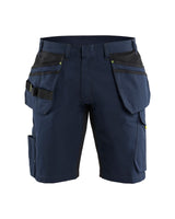 Service short 1494 - Donker marineblauw/High Vis Geel