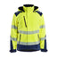 High-Visibility Softshell Winterjas 4400 - High Vis Geel/Marineblauw