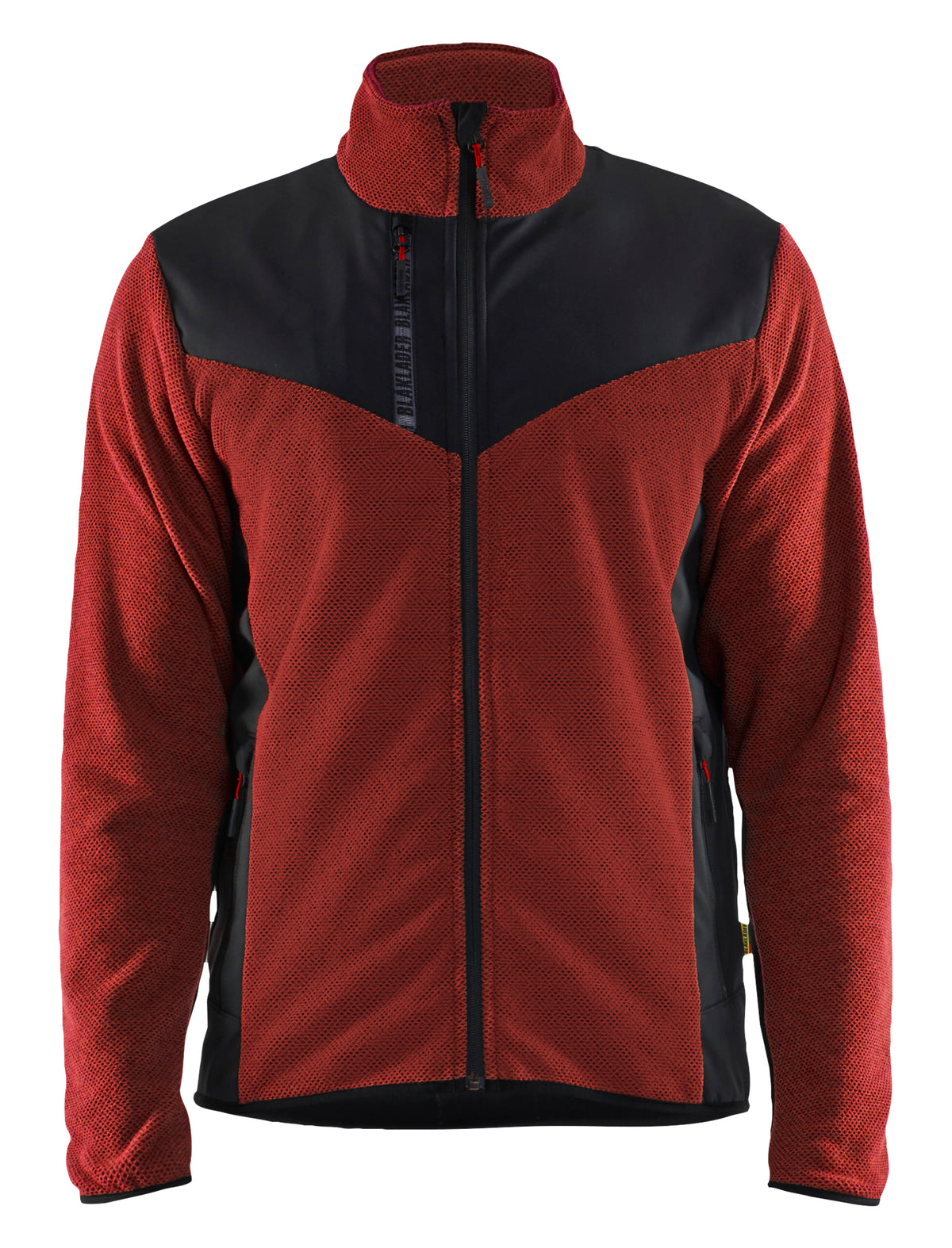 Gebreid Vest 5942 - Gebrand rood/Zwart