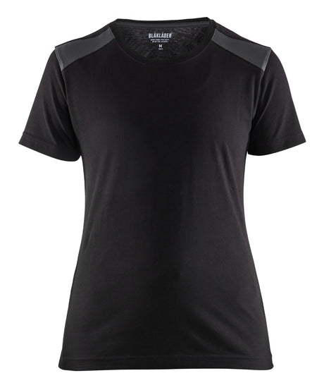 T-shirt Dames 3479 - Zwart/Donkergrijs