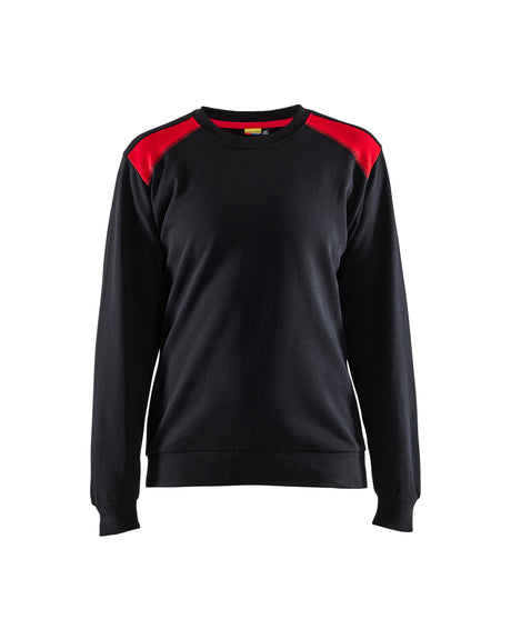 Sweatshirt Dames 3408 - Zwart/Rood