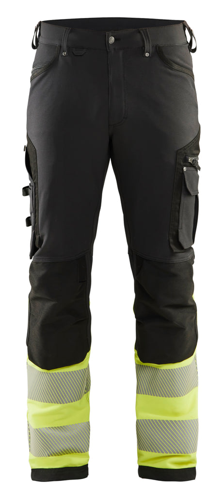 Werkbroek High-Visibility 1193 - Zwart/High Vis Geel