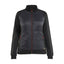 Hybride Sweatshirt met Rits Dames 3419 - Zwart/Rood