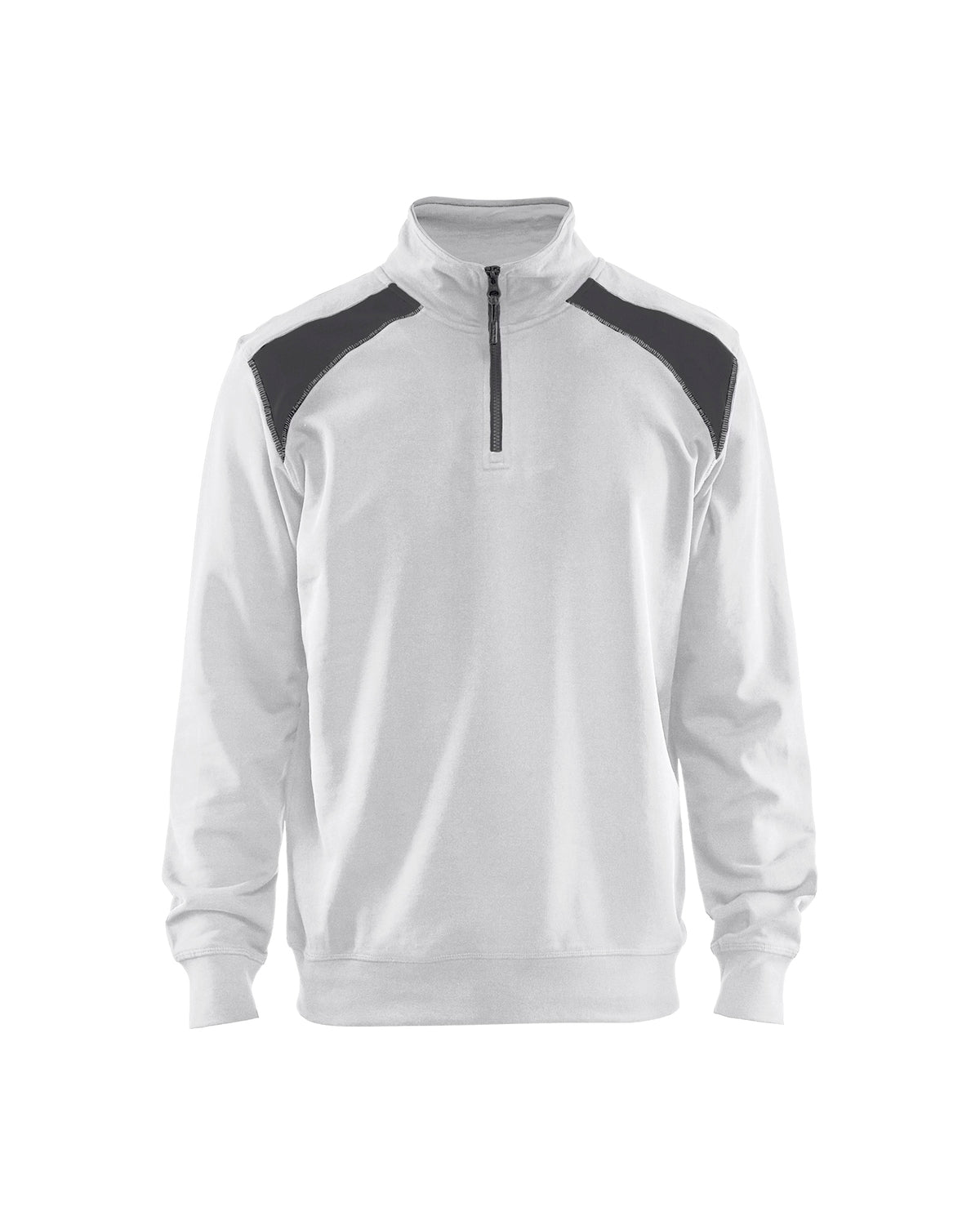 Sweatshirt 3353 - Wit/Donkergrijs