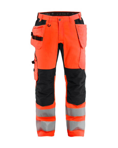 Werkbroek High-Visibility 1552 - High Vis Rood/Zwart