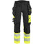 Werkbroek High-Visibility Dames 7025 - Zwart/High Vis Geel