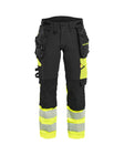 Werkbroek High-Visibility Dames 7025 - Zwart/High Vis Geel