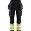 Werkbroek High-Visibility Dames 7114 - Zwart/High Vis Geel
