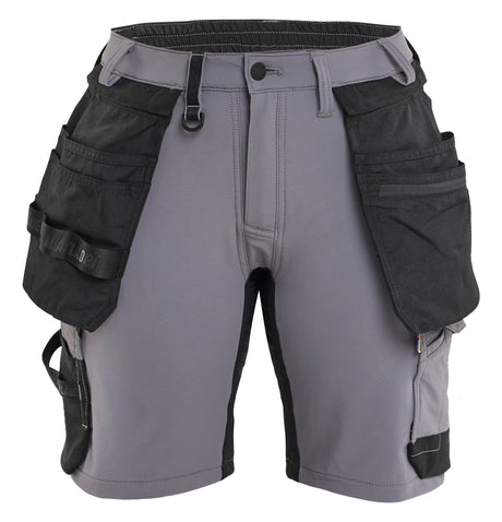 Werkshort Dames 7124 - Medium grijs/Zwart