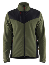 Gebreid Vest 5942 - Herfstgroen/Zwart