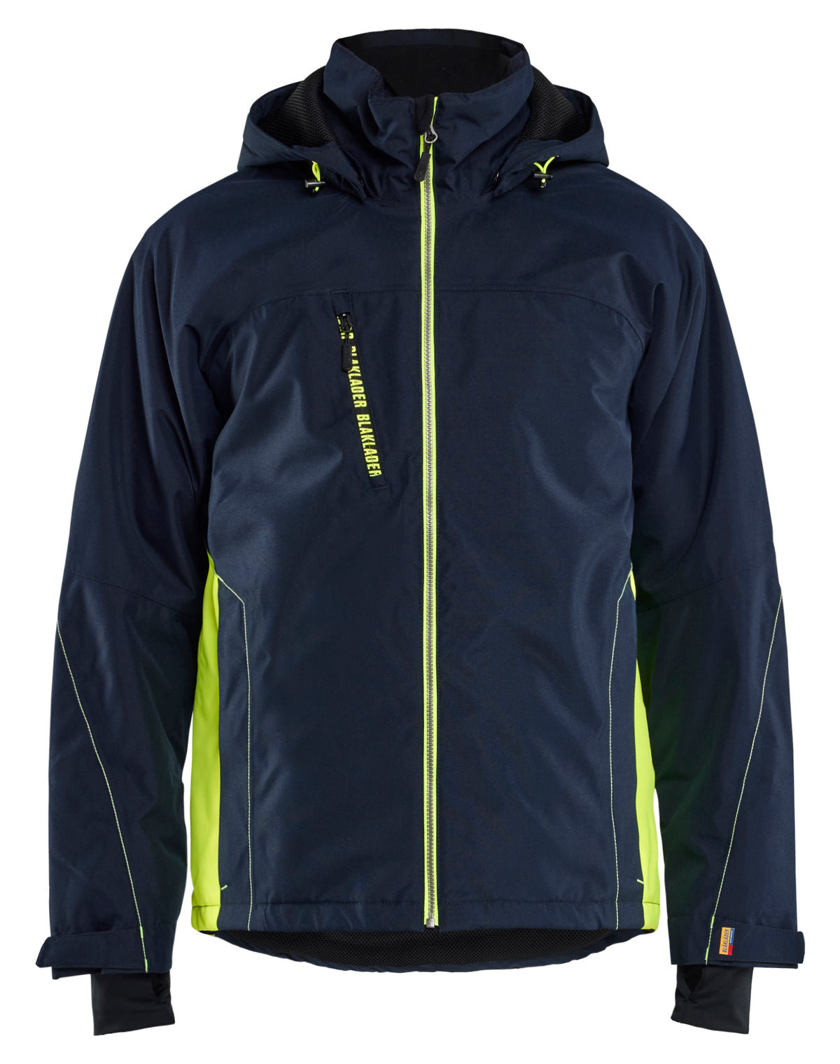 Lichtgewicht winterjas 4890 - Donker marineblauw/High Vis Geel