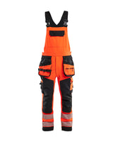 High-Visibility Bretelbroek 2626 - High Vis Rood/Zwart