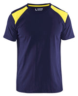 T-shirt Industrie 3379 - Marine/High Vis Geel