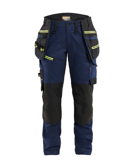 Werkbroek STRIKER Dames - Donker marineblauw/High Vis Geel