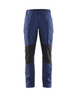 Service werkbroek Stretch Dames 7159 - Marineblauw/Zwart