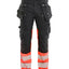 Werkbroek High-Visibility 1130 - Zwart/High Vis Rood