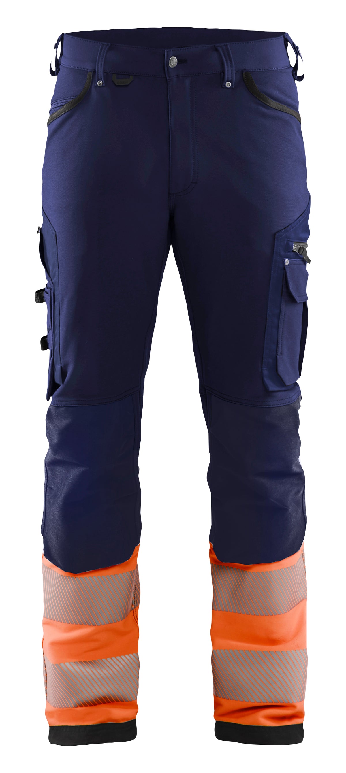 Werkbroek High-Visibility 1193 - Marineblauw/Oranje