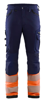Werkbroek High-Visibility 1193 - Marineblauw/Oranje