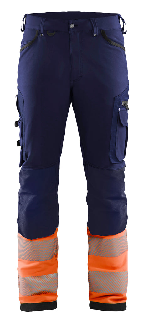 Werkbroek High-Visibility 1193 - Marineblauw/Oranje