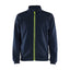 Sweatshirt met rits 3362 - Donker marineblauw/High Vis Geel