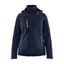 Winterjas Dames 4408 - Donker marineblauw/High Vis Geel