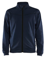 Sweatshirt met rits 3362 - Donker marineblauw/Zwart