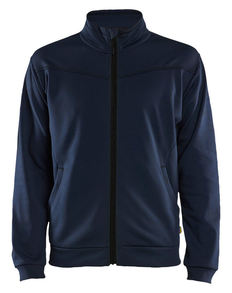 Sweatshirt met rits 3362 - Donker marineblauw/Zwart