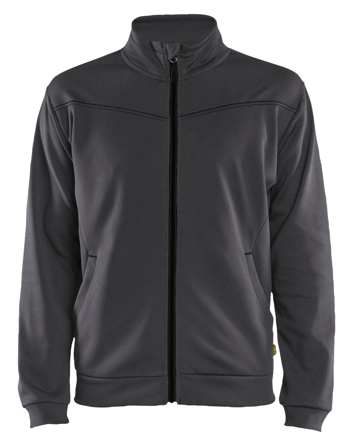Sweatshirt met rits 3362 - Medium grijs/Zwart