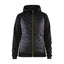 Hooded Hybride Sweatshirt Dames 3464 - Zwart/High Vis Geel
