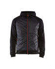 Hooded Hybride Sweatshirt met Rits 3463