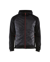 Hooded Hybride Sweatshirt met Rits 3463