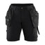 Werkshort Dames 7183 - Zwart/Donkergrijs