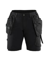 Werkshort Dames 7183 - Zwart/Donkergrijs