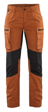 Service werkbroek Stretch Dames 7159 - Roest/Zwart