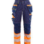 High-Visibility Werkbroek Dames 7196 - Marineblauw/Oranje