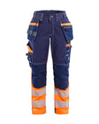 High-Visibility Werkbroek Dames 7196 - Marineblauw/Oranje