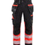 High-Visibility Werkbroek 1794 - Zwart/High Vis Rood