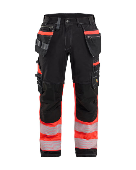 High-Visibility Werkbroek 1794 - Zwart/High Vis Rood