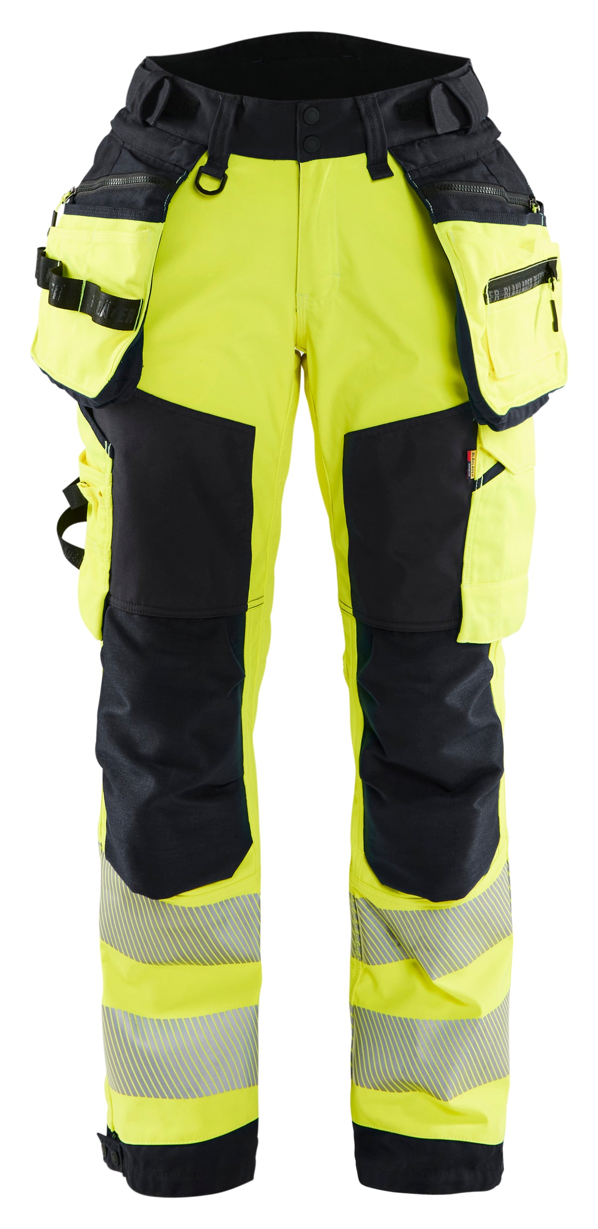 High-Visibility Werkbroek Dames 7118 - High Vis Geel/Zwart