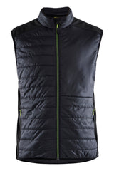 Gevoerde bodywarmer 3863 - Zwart/High Vis Geel